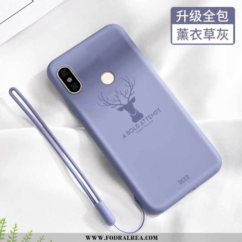 Fodral Xiaomi Redmi Note 6 Pro Nubuck Fallskydd Net Red, Skal Xiaomi Redmi Note 6 Pro Mjuk Silikon S