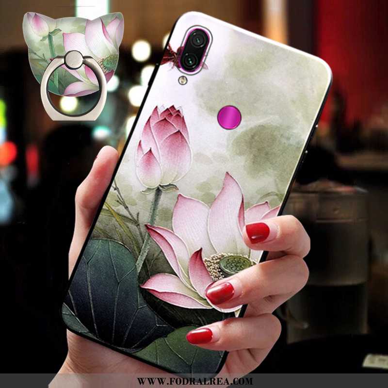 Fodral Xiaomi Redmi Note 7 Mjuk Blommor Trend, Skal Xiaomi Redmi Note 7 Silikon All Inclusive Grön