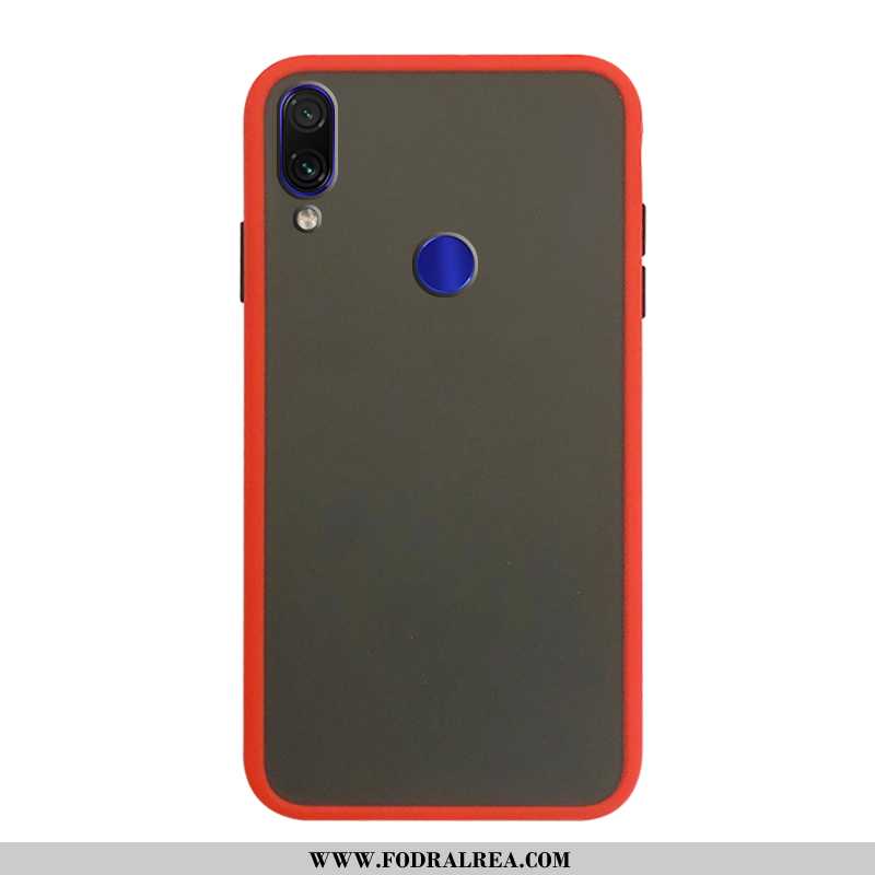 Fodral Xiaomi Redmi Note 7 Mjuk Mobil Telefon Nubuck, Skal Xiaomi Redmi Note 7 Skydd Röd