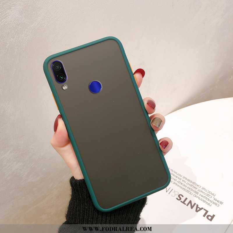 Fodral Xiaomi Redmi Note 7 Mjuk Mobil Telefon Nubuck, Skal Xiaomi Redmi Note 7 Skydd Röd