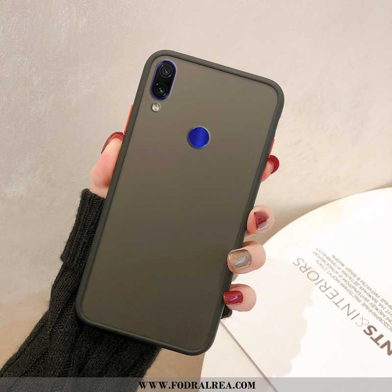 Fodral Xiaomi Redmi Note 7 Mjuk Mobil Telefon Nubuck, Skal Xiaomi Redmi Note 7 Skydd Röd