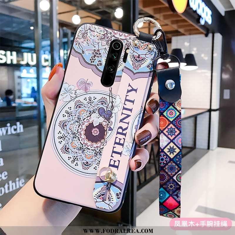 Fodral Xiaomi Redmi Note 8 Pro Hängsmycken Rosa Skal, Skal Xiaomi Redmi Note 8 Pro Mjuk Mobil Telefo