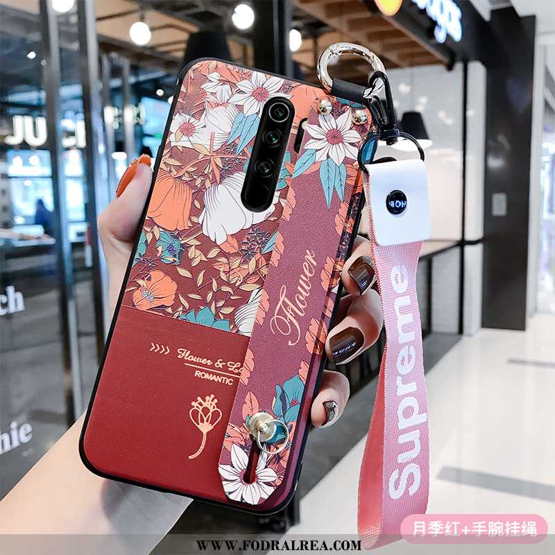 Fodral Xiaomi Redmi Note 8 Pro Hängsmycken Rosa Skal, Skal Xiaomi Redmi Note 8 Pro Mjuk Mobil Telefo