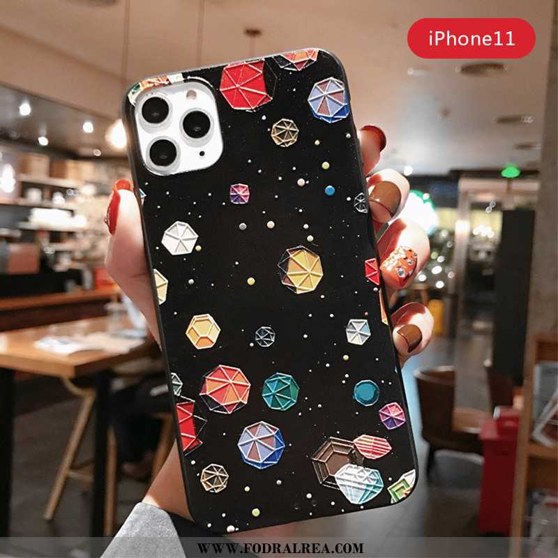 Fodral iPhone 11 Pro Kreativa Skal All Inclusive, iPhone 11 Pro Lättnad Svarta