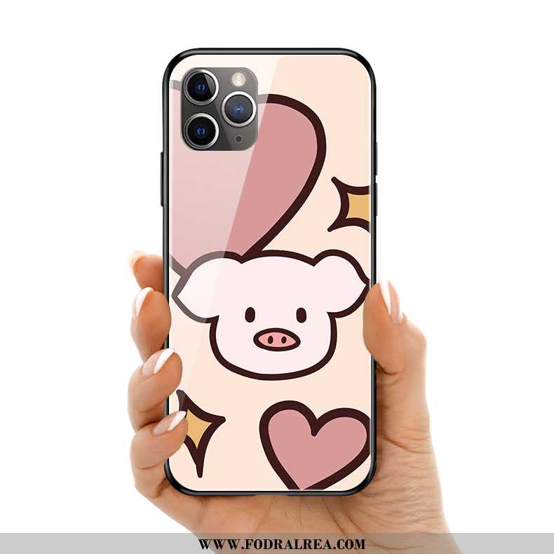 Fodral iPhone 11 Pro Max Glas Rosa Skal, Skal iPhone 11 Pro Max Kreativa Mobil Telefon