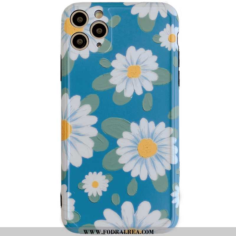 Fodral iPhone 11 Pro Max Skydd Blommor, Skal iPhone 11 Pro Max Personlighet Purpur Lila