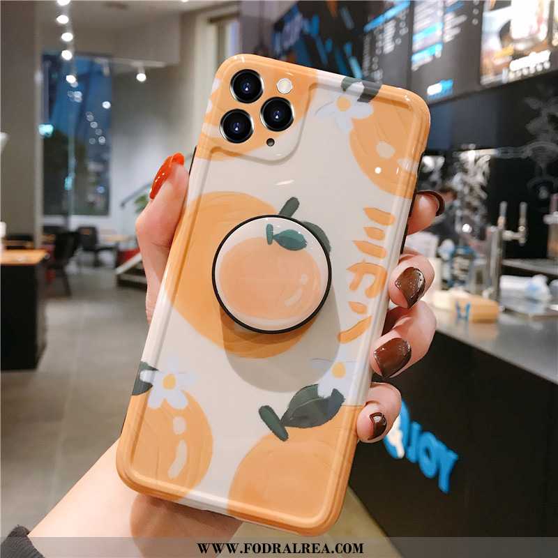 Fodral iPhone 11 Pro Mjuk Frukt Jordgubbar, Skal iPhone 11 Pro Silikon Fallskydd Orange