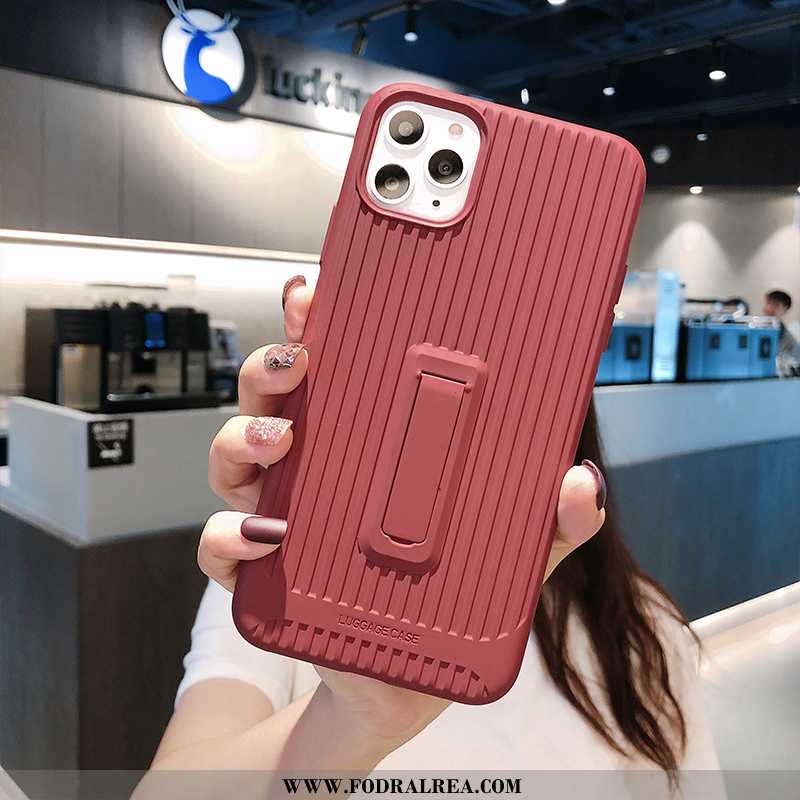 Fodral iPhone 11 Pro Nubuck Trend Net Red, Skal iPhone 11 Pro Kreativa Röd