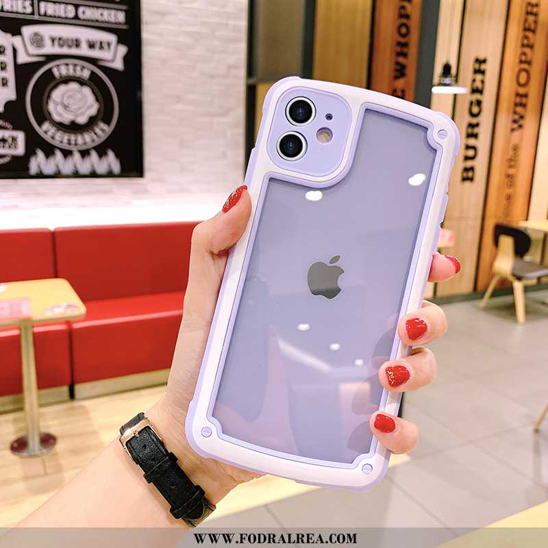 Fodral iPhone 11 Skydd Skal Mobil Telefon, iPhone 11 Transparent Kinesisk Drake Lila