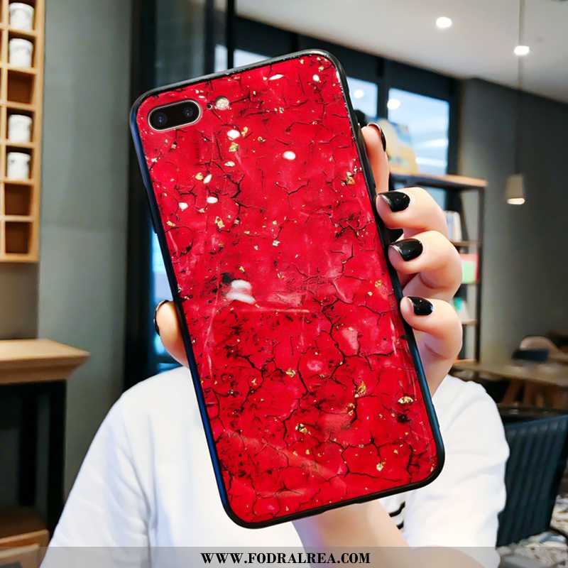 Fodral iPhone 7 Plus Mode Glas Net Red, Skal iPhone 7 Plus Personlighet Färg