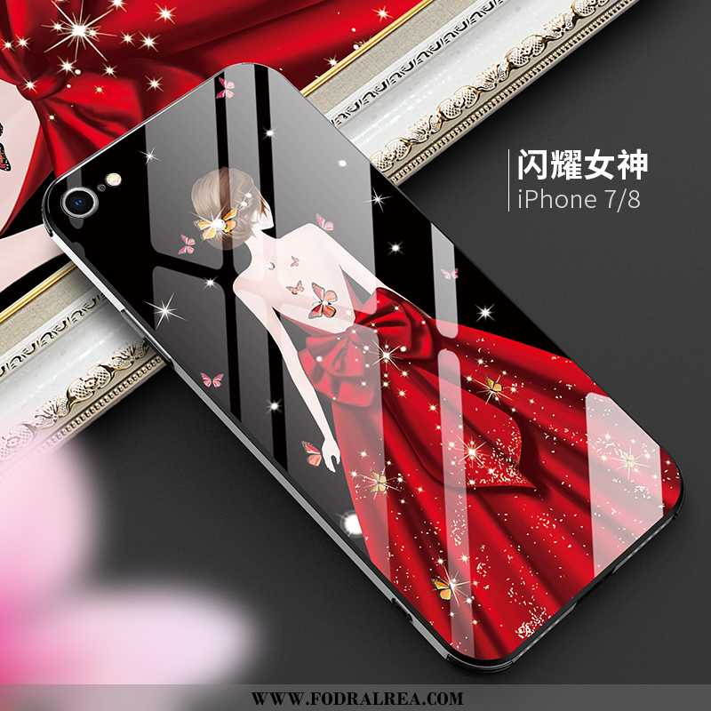 Fodral iPhone 8 Kreativa Purpur Net Red, Skal iPhone 8 Trend Mobil Telefon Lila