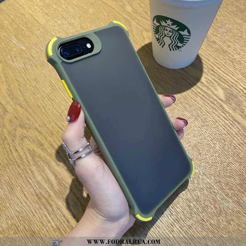 Fodral iPhone 8 Plus Nubuck Elegant All Inclusive, Skal iPhone 8 Plus Silikon Mobil Telefon Röd