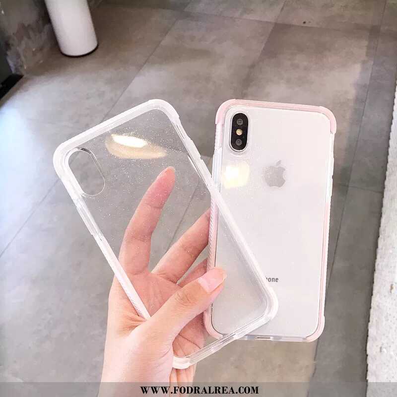 Fodral iPhone X Mjuk Mobil Telefon Transparent, Skal iPhone X Silikon All Inclusive Svarta