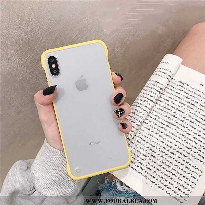 Fodral iPhone X Nubuck Enkel Gul, Skal iPhone X Super Par Gul