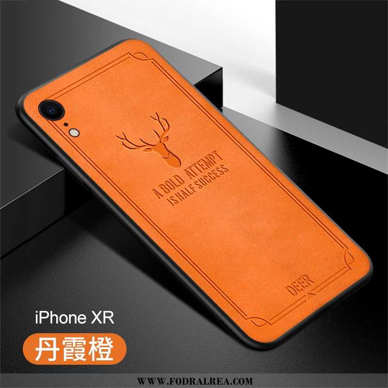 Fodral iPhone Xr Läderfodral All Inclusive Orange, Skal iPhone Xr Läder Kvalitet Grön