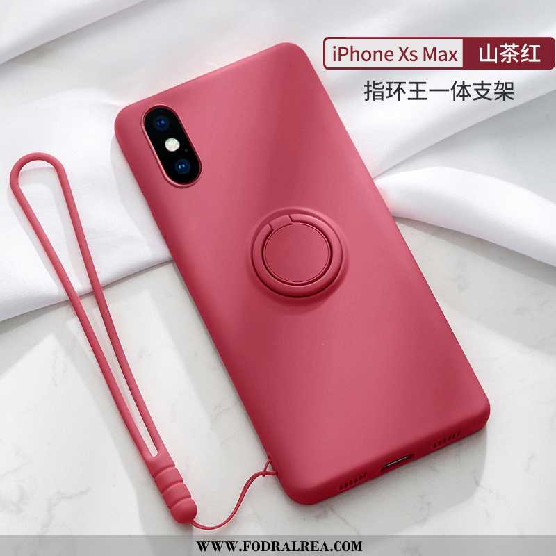 Fodral iPhone Xs Max Mjuk Spänne Mobil Telefon, Skal iPhone Xs Max Silikon Ring Rosa