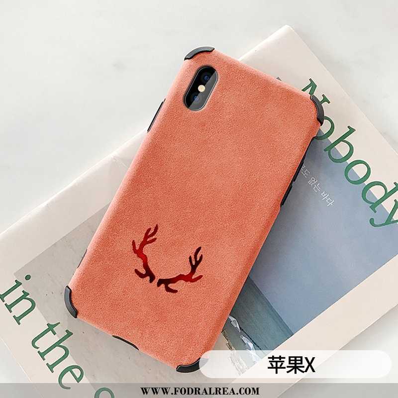 Fodral iPhone Xs Max Personlighet Sämskskinn Velour, Skal iPhone Xs Max Kreativa Buckskin Turkos