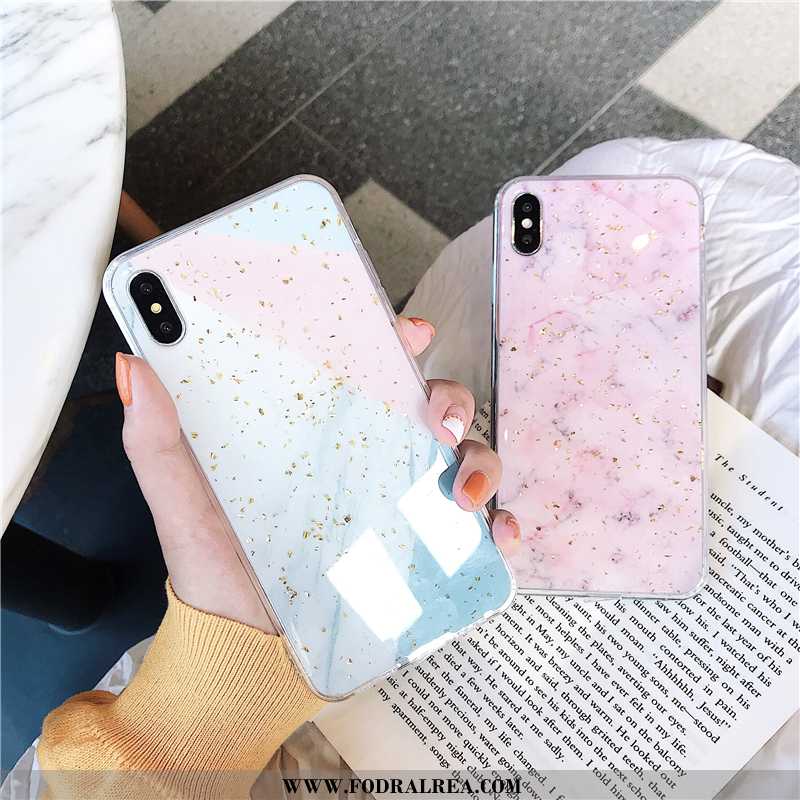 Fodral iPhone Xs Trend Mobil Telefon Personlighet, Skal iPhone Xs Skydd Stor Rosa