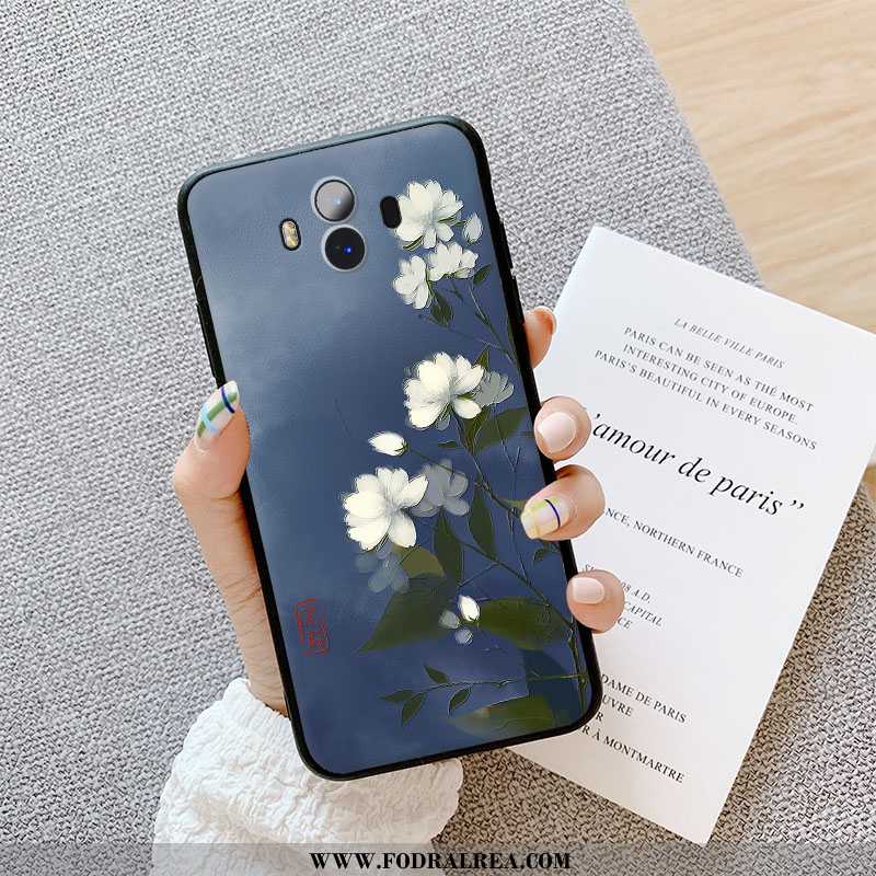 Skal Huawei Mate 10 Skydd Färg Kreativa, Fodral Huawei Mate 10 Personlighet Tredimensionell Mörkblå