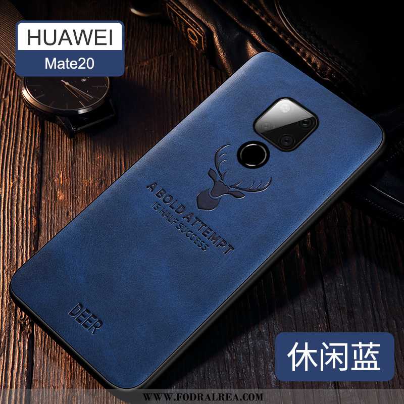 Skal Huawei Mate 20 Tunn Mobil Telefon Grön, Fodral Huawei Mate 20 Silikon Läder Grön