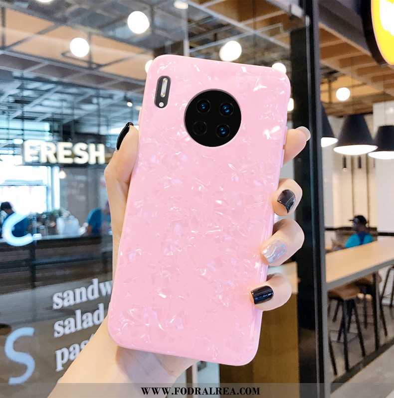 Skal Huawei Mate 30 Mönster Vit Rosa, Fodral Huawei Mate 30 Vacker Rosa