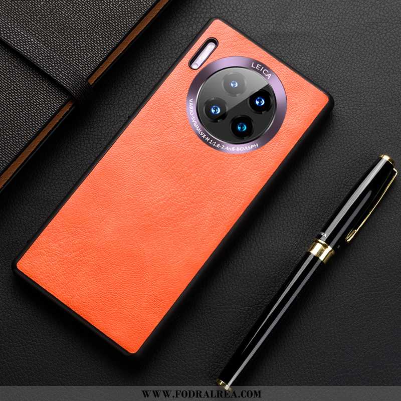 Skal Huawei Mate 30 Pro Personlighet Fodral Skydd, Huawei Mate 30 Pro Kreativa Nubuck Orange