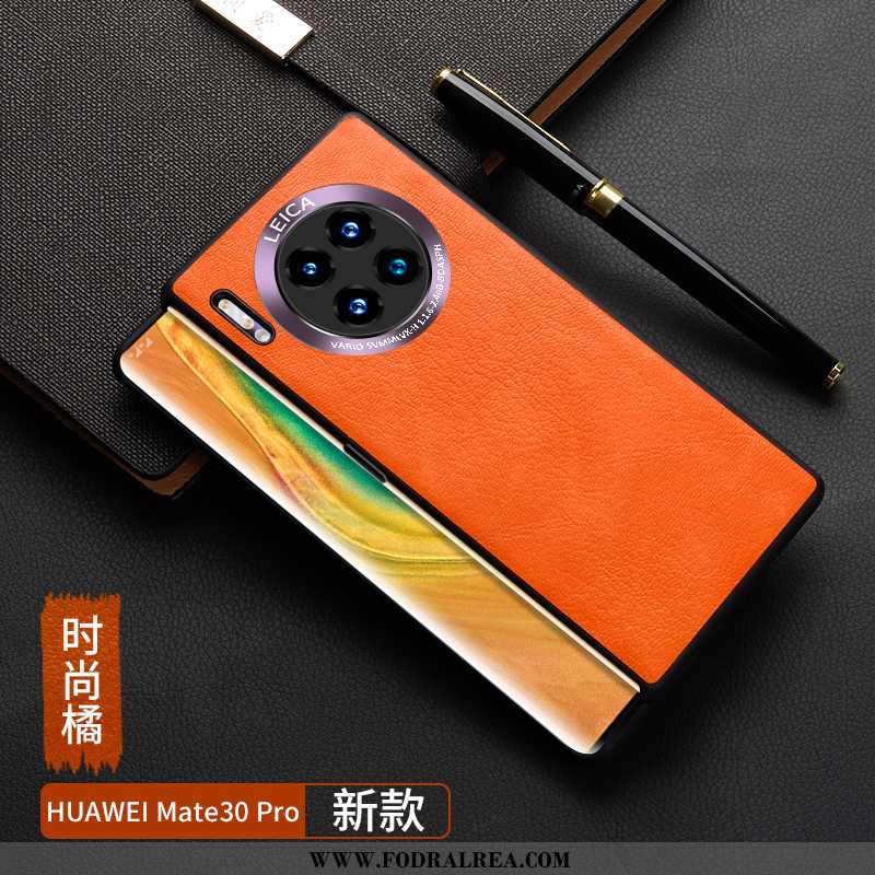 Skal Huawei Mate 30 Pro Personlighet Fodral Skydd, Huawei Mate 30 Pro Kreativa Nubuck Orange