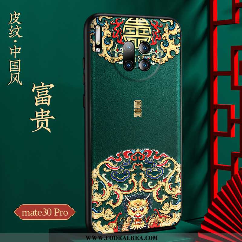 Skal Huawei Mate 30 Pro Skydd Läder Svart, Fodral Huawei Mate 30 Pro Kreativa All Inclusive Svarta