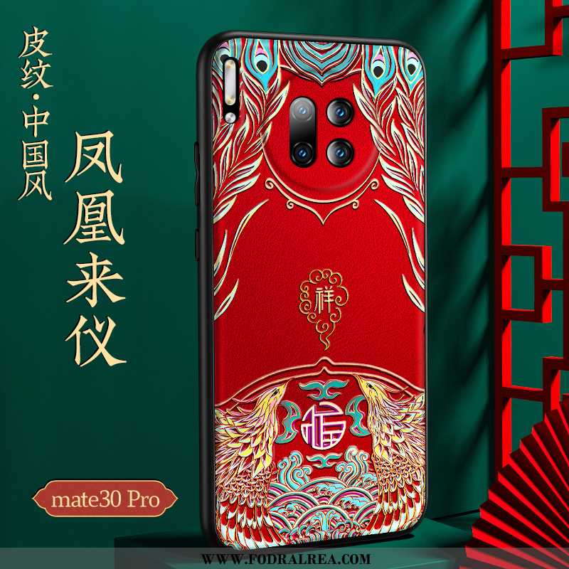 Skal Huawei Mate 30 Pro Skydd Läder Svart, Fodral Huawei Mate 30 Pro Kreativa All Inclusive Svarta