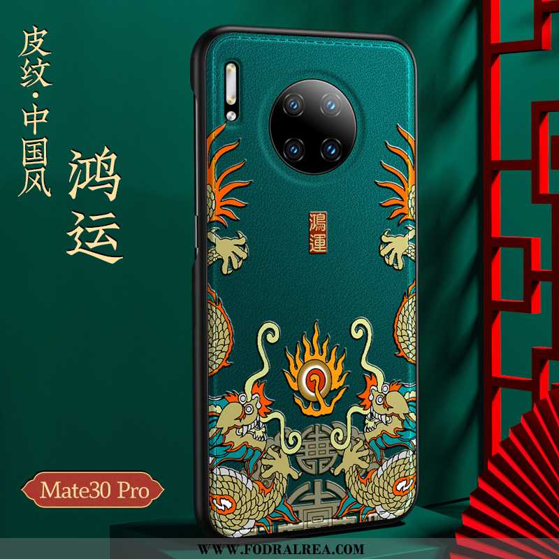 Skal Huawei Mate 30 Pro Skydd Läder Svart, Fodral Huawei Mate 30 Pro Kreativa All Inclusive Svarta