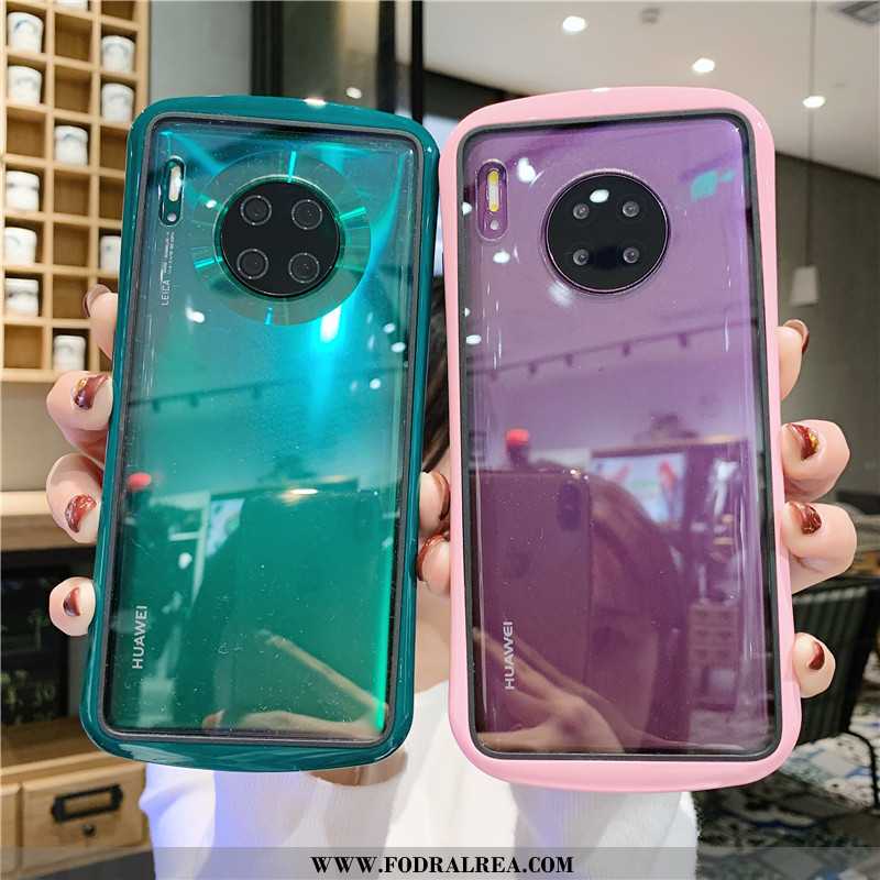 Skal Huawei Mate 30 Pro Transparent Mobil Telefon Vind, Fodral Huawei Mate 30 Pro Kreativa Par Rosa