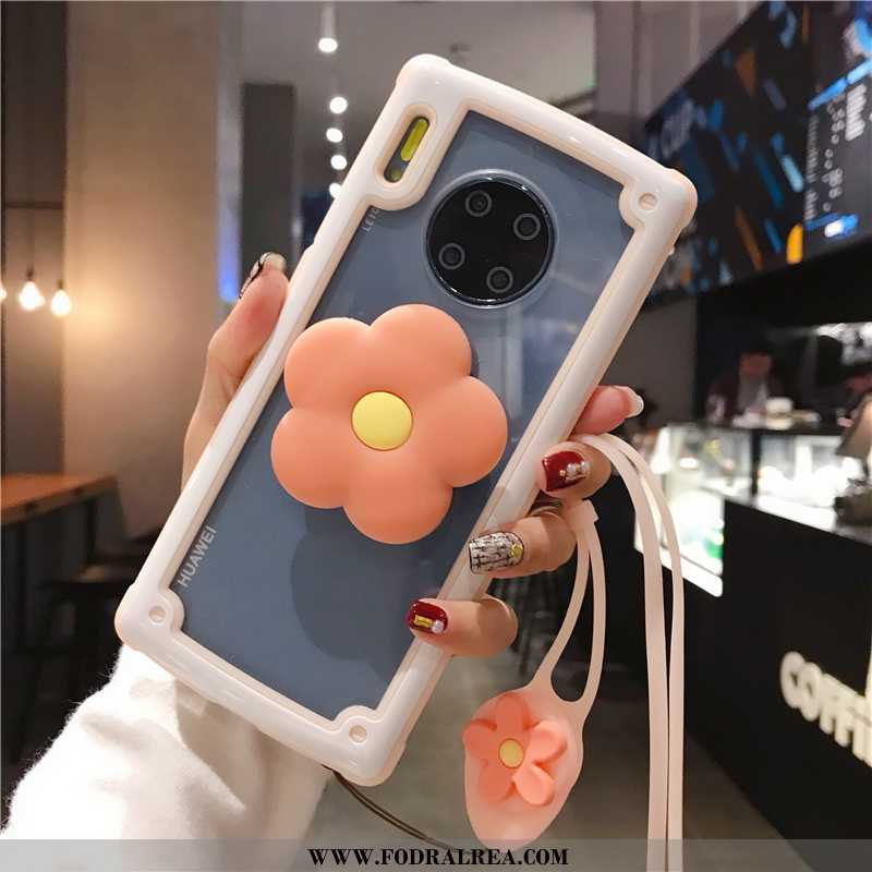 Skal Huawei Mate 30 Skydd Blommor All Inclusive, Fodral Huawei Mate 30 Transparent Personlighet Gul