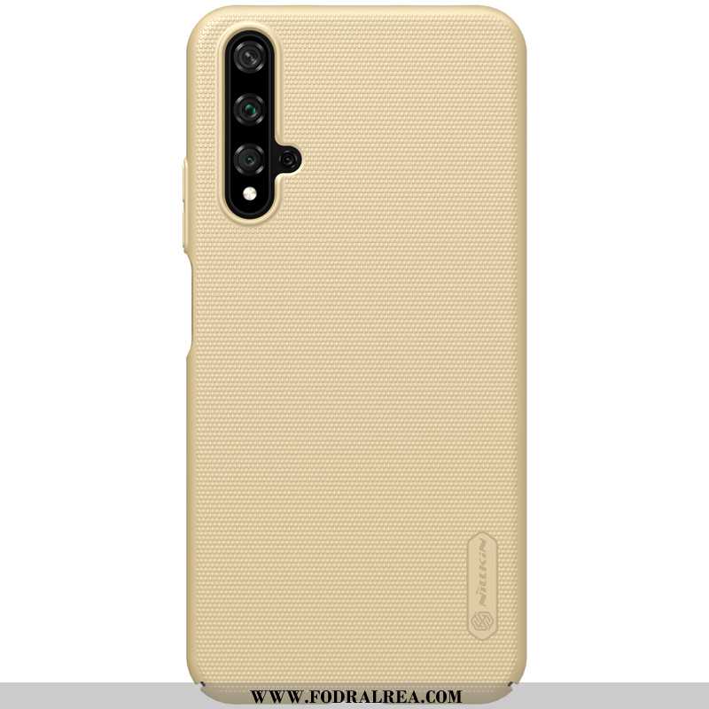 Skal Huawei Nova 5t Skydd Fallskydd All Inclusive, Fodral Huawei Nova 5t Nubuck Mobil Telefon Guld