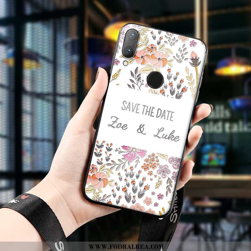 Skal Huawei P Smart 2020 Kreativa Fallskydd Blommor, Fodral Huawei P Smart 2020 Lättnad Tredimension