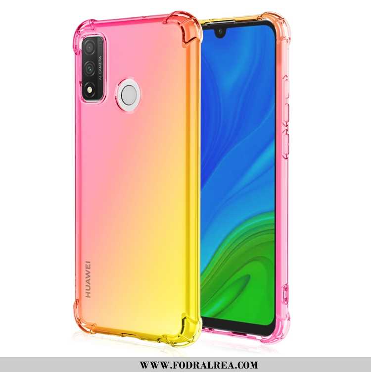 Skal Huawei P Smart 2020 Mjuk Gradient Pu, Fodral Huawei P Smart 2020 Pratkvarn Gul