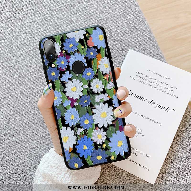 Skal Huawei P Smart 2020 Nubuck Blommor Super, Fodral Huawei P Smart 2020 Lättnad Mobil Telefon Grön