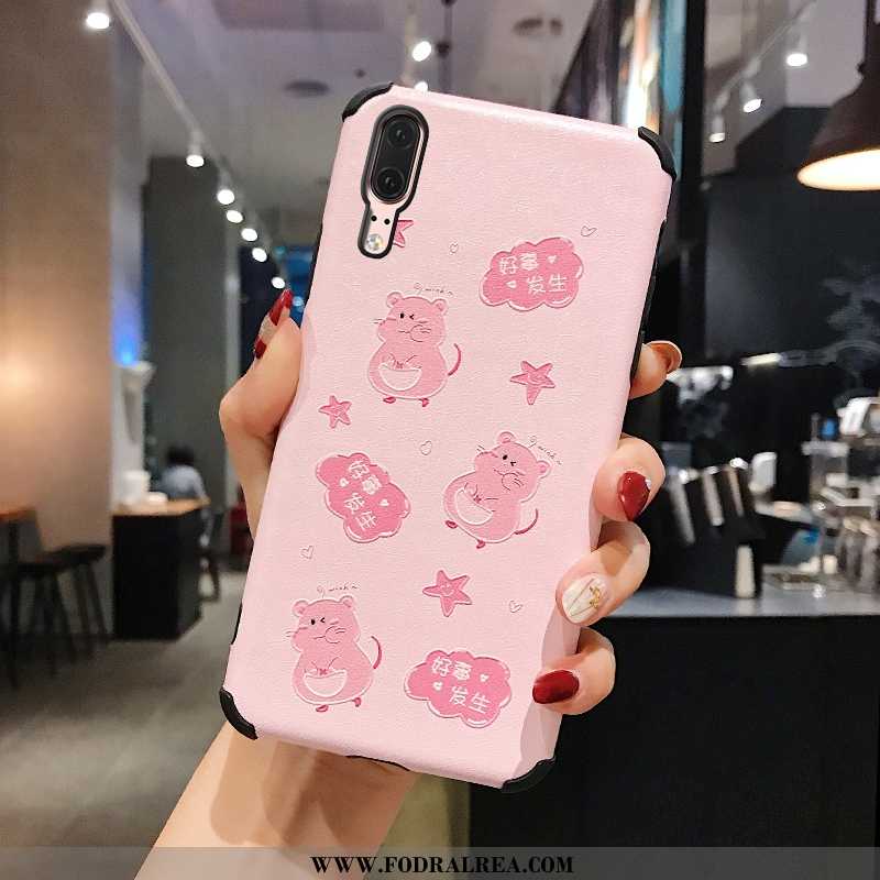 Skal Huawei P20 Mjuk Vacker Rosa, Fodral Huawei P20 Mode Fallskydd Rosa