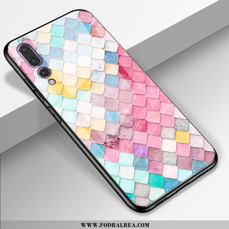 Skal Huawei P20 Pro Glas Personlighet Mobil Telefon, Fodral Huawei P20 Pro Mode Skydd Svarta