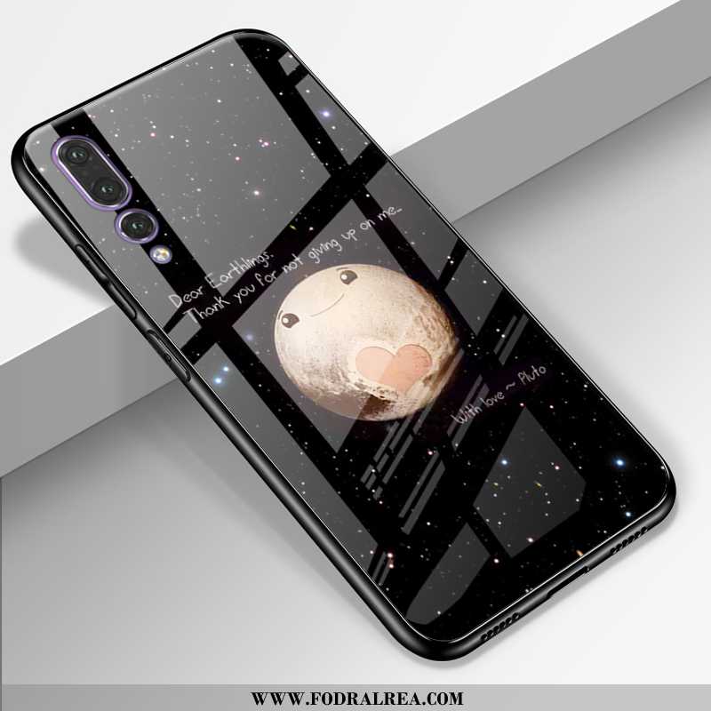 Skal Huawei P20 Pro Glas Personlighet Mobil Telefon, Fodral Huawei P20 Pro Mode Skydd Svarta