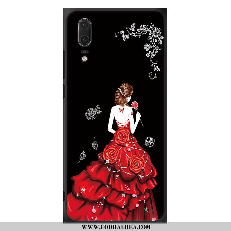 Skal Huawei P20 Silikon Mobil Telefon Skal, Fodral Huawei P20 Skydd Röd