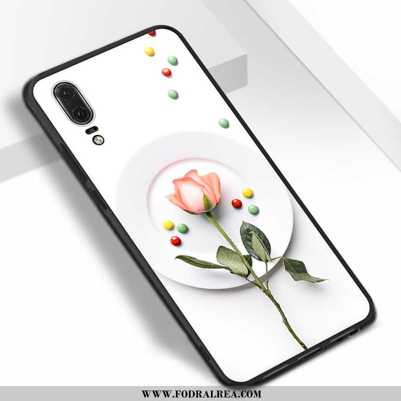 Skal Huawei P20 Silikon Mobil Telefon Skal, Fodral Huawei P20 Skydd Röd