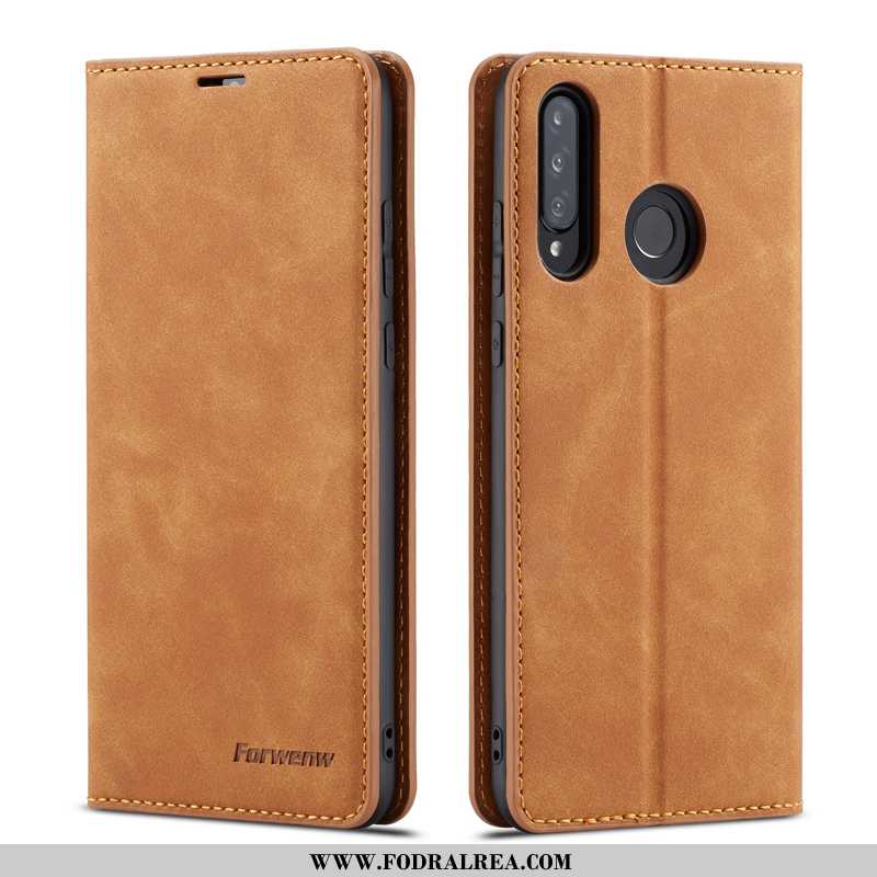 Skal Huawei P30 Lite Xl Läderfodral Mobil Telefon Reversibel, Fodral Huawei P30 Lite Xl Kaki Khaki