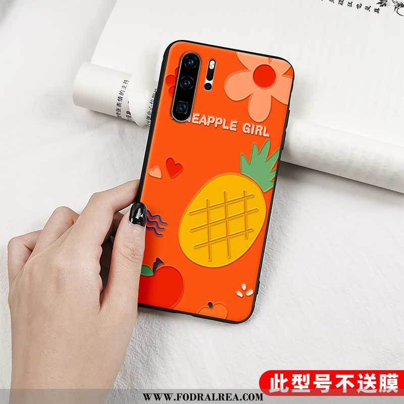 Skal Huawei P30 Pro Kreativa Nubuck Mjuk, Fodral Huawei P30 Pro Lättnad All Inclusive Orange