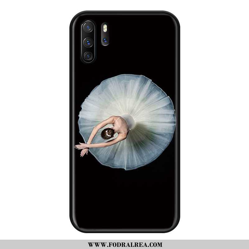 Skal Huawei P30 Pro Nubuck Mode Kreativa, Fodral Huawei P30 Pro Hängsmycken Silikon Svarta