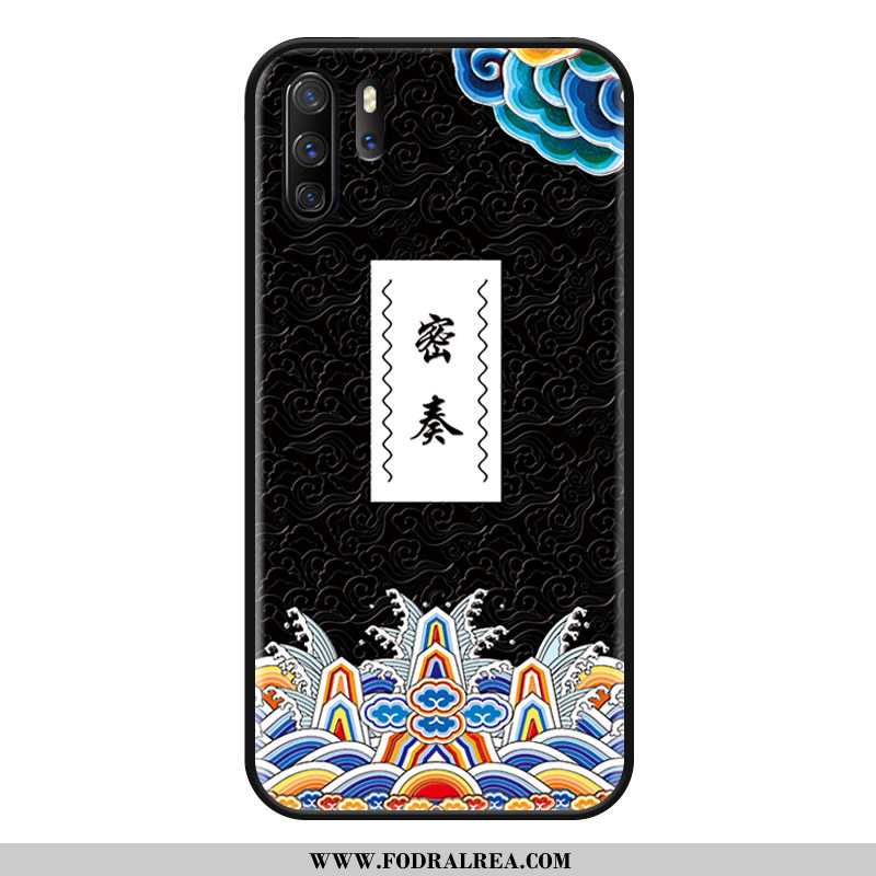 Skal Huawei P30 Pro Skydd Lättnad Roliga, Fodral Huawei P30 Pro Nubuck Röd