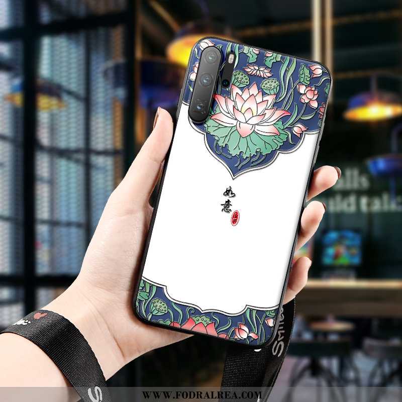 Skal Huawei P30 Pro Trend Högt Utbud Lättnad, Fodral Huawei P30 Pro Mjuk Konst Vita