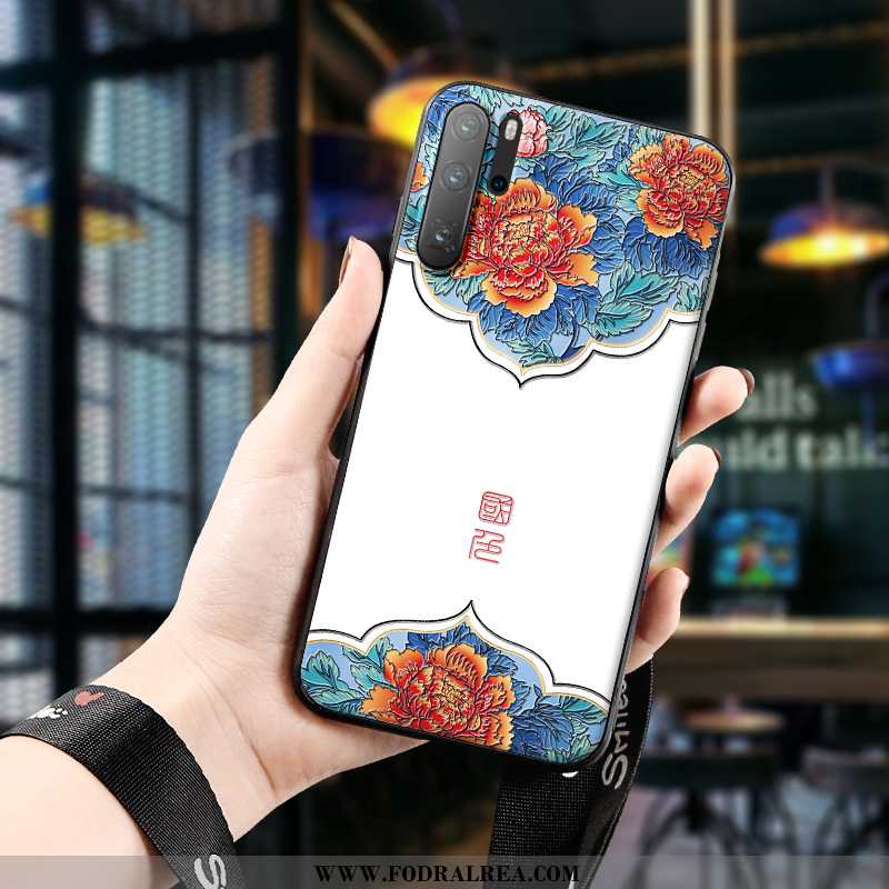 Skal Huawei P30 Pro Trend Högt Utbud Lättnad, Fodral Huawei P30 Pro Mjuk Konst Vita