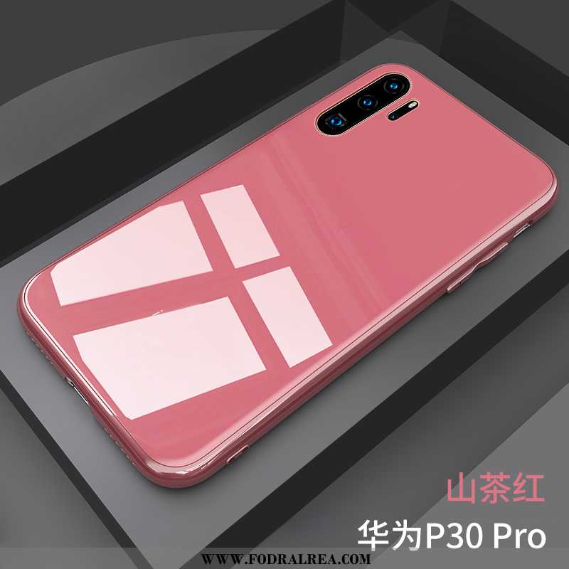 Skal Huawei P30 Pro Trend Tunn Glas, Fodral Huawei P30 Pro Super Kinesisk Drake Rosa