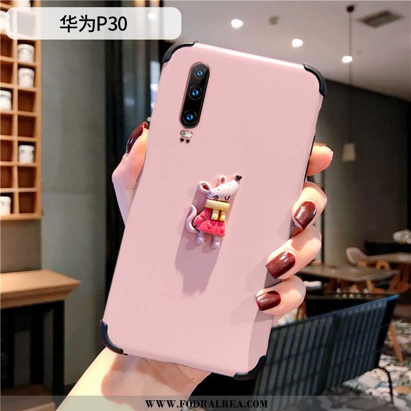 Skal Huawei P30 Silikon Liten Personlighet, Fodral Huawei P30 Skydd Rosa