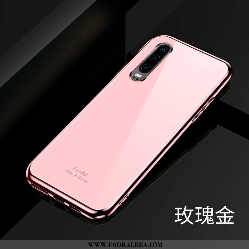 Skal Huawei P30 Super Fallskydd Personlighet, Fodral Huawei P30 Tunn Rosa